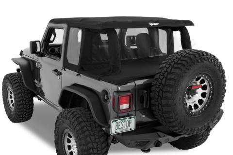 Halftop Conversion Kit Jeep '18-26 Wrangler JL 2-Door Black Diamond Bestop