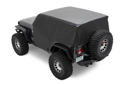 All Weather Trail Cover Jeep '07-18 Wrangler JK '18-26 JL 2-Door Black Bestop
