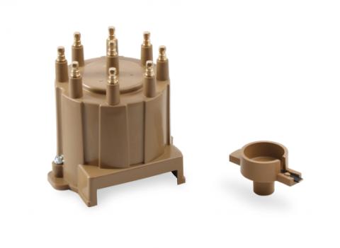 Distributor Cap &amp; Rotor Kit Hei Style Tan 1987-1993 Various GM Screw Down Cap ACCEL
