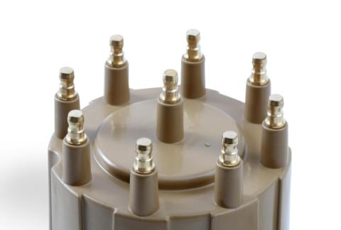 Distributor Cap &amp; Rotor Kit Hei Style Tan 1987-1993 Various GM Screw Down Cap ACCEL