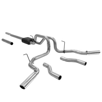 American Thunder Cat-Back Exhaust System 2004-2008 Ford F-150 And Lincoln Mark Lt Truck With 4.6L, 5.4L Engine Aggressive To Moderate Sound Flowmaster