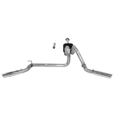 American Thunder Cat-Back Exhaust System Fits 2005-2012 Toyota Tacoma With 4.0L Engine, American Thunder, Stainless Steel, Dual Exit Exhaust System Aggressive To Moderate Sound Flowmaster