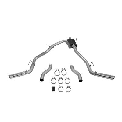American Thunder Cat-Back Exhaust System 2009-2024 (Classic Body) Ram 1500, 4.7L, 5.7L Hemi Engine, With Factory Single Tailpipe Aggressive To Moderate Sound Flowmaster