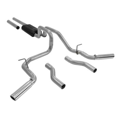 Force Ii Cat-Back Exhaust System Fits 2007*-2013 GM (*Not Classic Body) Silverado/Sierra 1500 With The 5.3L Engines Moderate Sound Flowmaster
