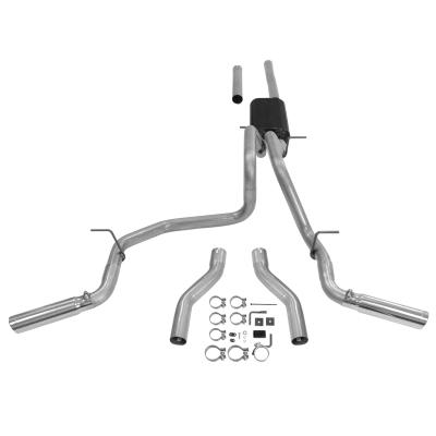 Force Ii Cat-Back Exhaust System Fits 2007*-2013 GM (*Not Classic Body) Silverado/Sierra 1500 With The 5.3L Engines Moderate Sound Flowmaster
