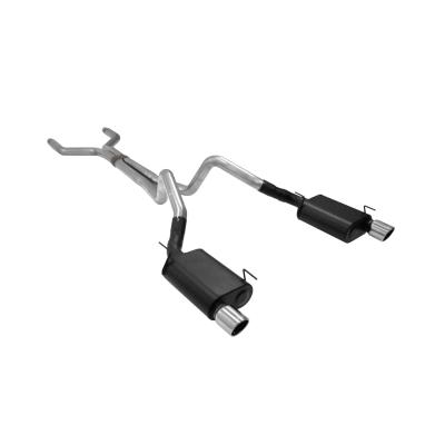 American Thunder Cat-Back Exhaust System Fits 2005-2010 Ford Mustang Gt, Gt500, California Special Or Convertible With 4.6L Or 5.4L Engine 3.00-Inch Mandrel Bent Pipes With Scavenger Series X-Pipe Aggressive Sound Flowmaster