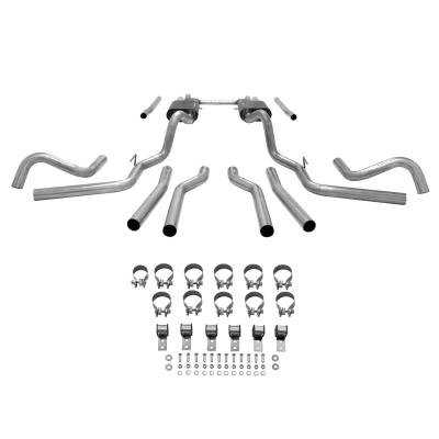 American Thunder Crossmember-Back Exhaust System Fits 1967-1972 Chevrolet/Gmc C10, C15 1/2 Ton Trucks With V8 Engines Stainless Steel Aggressive To Moderate Sound Flowmaster