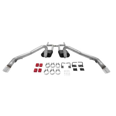 American Thunder Crossmember-Back Exhaust System Fits 1962-1967 Chevrolet Chevy Ii/Nova With V8 Engine 2.50 Inch Stainless Steel Aggressive To Moderate Sound Flowmaster