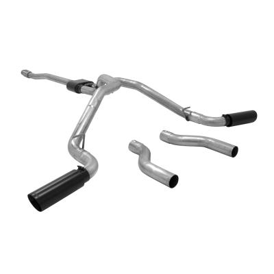 Outlaw Cat-Back Exhaust System 2009-2013 Silverado/Sierra 1500 Trucks With The 5.3L Engine And Fits All 2/4 Wheel Drives With 143.5 And 157.5-Inch Wheelbases Aggressive Sound Flowmaster