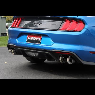 American Thunder Axle-Back Exhaust System Fits 2018-2023 Mustang Gt 5.0L With Factory Active Performance Exhaust Valves Aggressive To Moderate Sound Flowmaster