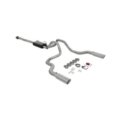 Force Ii Cat-Back Exhaust System Fits 2015-2020 Ford F-150 2.7L, 3.3L, 3.5L, 5.0-Liter, Force Ii Cat-Back, Dual Out Rear Exit, 4.00-Inch Polished Tips, Stainless Steel Exhaust System Flowmaster