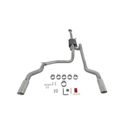 Force Ii Cat-Back Exhaust System Fits 2015-2020 Ford F-150 2.7L, 3.3L, 3.5L, 5.0-Liter, Force Ii Cat-Back, Dual Out Rear Exit, 4.00-Inch Polished Tips, Stainless Steel Exhaust System Flowmaster