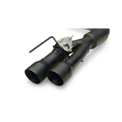 Outlaw Axle-Back Exhaust System Fits 2024-2026 Ford Mustang Gt 5.0-Liter And Ecoboost 2.3-Liter, Outlaw Axle-Back 3.0-Inch Stainless Steel Exhaust System, 4.0-Inch Black Quad Tips With Valves Flowmaster