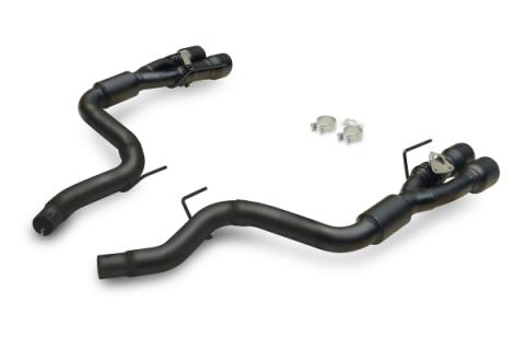 Outlaw Axle-Back Exhaust System Fits 2024-2026 Ford Mustang Gt 5.0-Liter And Ecoboost 2.3-Liter, Outlaw Axle-Back 3.0-Inch Stainless Steel Exhaust System, 4.0-Inch Black Quad Tips With Valves Flowmaster