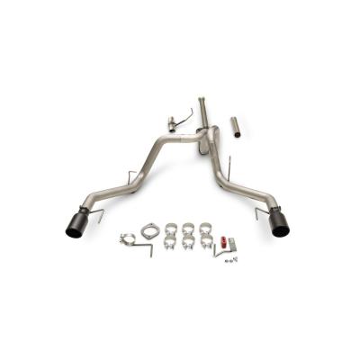 Outlaw Cat-Back Exhaust System Fits 2021-2025 Ford F150 2.7, 3.5 And 5.0-Liter, Powerboost And Non-Hybrid With Factory Dual Tailpipes, Outlaw Cat-Back 3.0-Inch Stainless Steel Exhaust System, 4.50-Inch Black Tips Flowmaster
