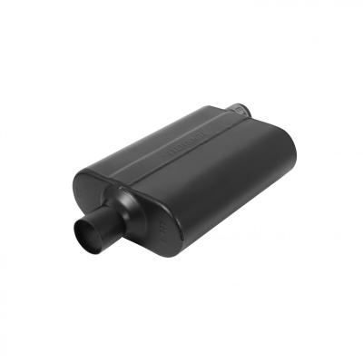 Super 44 Series Chambered Muffler Super 44 Series Stainless Steel 2.25 Offset In 2.25 Center Out Aggressive Sound Flowmaster