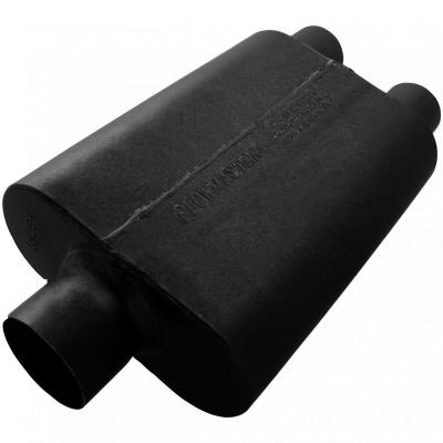 Super 44 Series Chambered Muffler Super 44 Series Stainless Steel 3.00 Center In 2.50 Dual Out Aggressive Sound Flowmaster