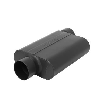 40 Series Delta Force Race Muffler 40 Series Race Muffler 409SS 3.50 Offset In 3.50 Center Out -Aggressive Sound Flowmaster