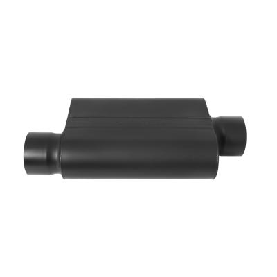 40 Series Delta Force Race Muffler 40 Series Race Muffler 409SS 3.50 Offset In 3.50 Center Out -Aggressive Sound Flowmaster