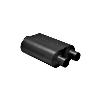 Super 40 Series Chambered Muffler Super 40 Stainless Steel 3.00 Center In 2.50 Dual Out Aggressive Sound Flowmaster