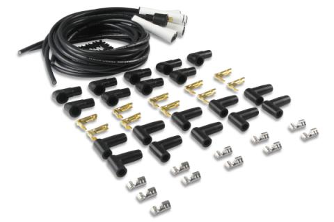 Spark Plug Wire Set Universal 180 Deg White Ceramic Boots These Ceramic Boot Spiral Core Universal Fit Spark Plug Wire Sets Have Straight 180 Degree Boots ACCEL