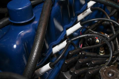 Spark Plug Wire Set Universal 180 Deg White Ceramic Boots These Ceramic Boot Spiral Core Universal Fit Spark Plug Wire Sets Have Straight 180 Degree Boots ACCEL