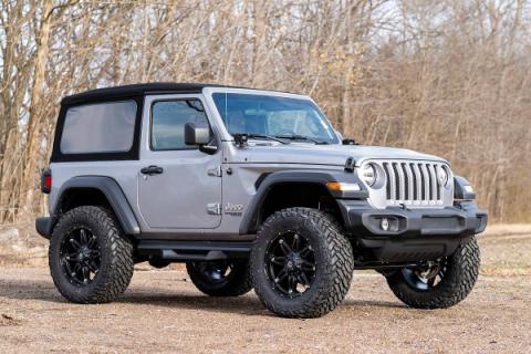 3.5 Inch Jeep Suspension Lift Kit Vertex Reservoir Stage 2 Coils &amp; Control Arm Drop 18-20 Wrangler JL Rubicon-2 Door Rough Country