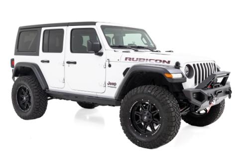 Rock Sliders Heavy Duty 4-Door 18-22 Jeep Wrangler JL 4WD Rough Country