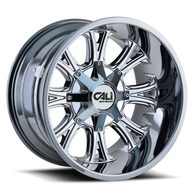 Cast Aluminum Wheels Americana 9101 CH 22x14 Chrome 6 On 135/6 On139.7 Bolt Pattern -76 Offset Cali Offroad Wheels