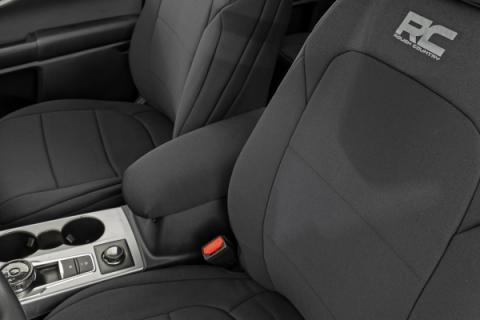 Seat Covers Front Row and Rear Row Bench Ford Bronco Sport 4WD (21-Up) Rough Country