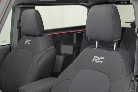 Bronco Seat Covers Bucket Seats Front Row and Rear Row Ford Bronco 2 Door 21-Up Rough Country