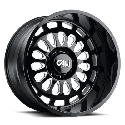 Cast Aluminum Wheels Paradox 9113 GB 20x12 Milled Spokes Gloss Black 6 On 135 Bolt Pattern -51 Offset Cali Offroad Wheels