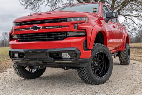 92 Series Wheel Machined One-Piece Gloss Black 22x12 8x6.5 -44mm Rough Country