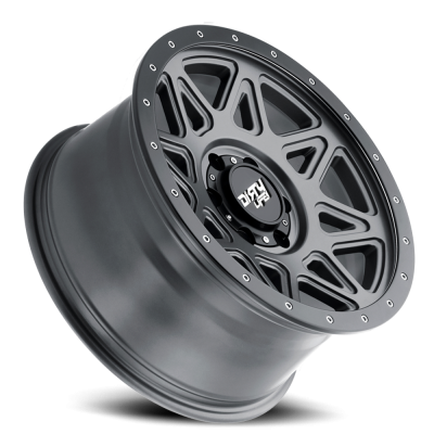 Dirty Life Race Wheels Theory 9305 Matte Gunmetal W/Matte Black Lip 17X9 8-165.1 -12Mm 130.8Mm