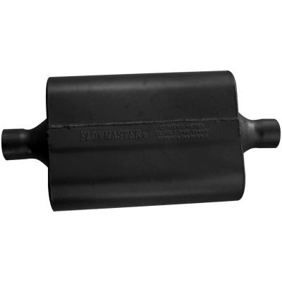 40 Series Delta Flow Chambered Muffler 40 Delta Flow 2.00 Center In 2.00 Center Out Aggressive Sound Flowmaster