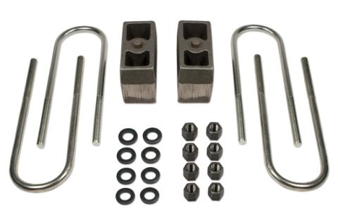 4 Inch Rear Block &amp; U-Bolt Kit 73-87 Chevy Truck/GMC Truck/73-91 Suburban/Tahoe/Jimmy 1/2 Ton 4WD Tuff Country