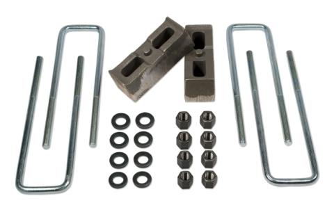 Rear Block &amp; U-Bolt Kit 2 Inch 01-10 Chevy Silverado/GMC Sierra 2500HD 4WD Tuff Country