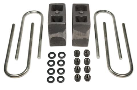 5.5 Inch Rear Block &amp; U-Bolt Kit 80-97 and 99-16 Ford F250 4WD/1986-97 Ford F350 4WD/00-05 Ford Excursion w/o Factory Overloads Tapered Tuff Country