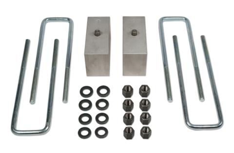 3.5 Inch Rear Block &amp; U-Bolt Kit 07-19 Toyota Tundra 4WD Tuff Country
