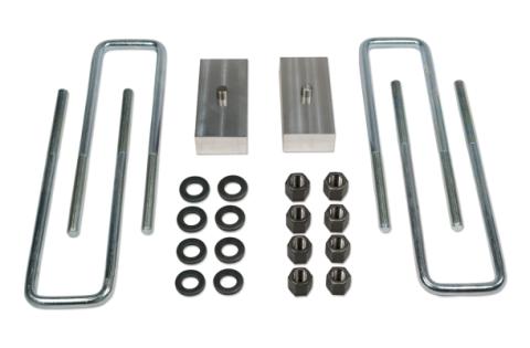 1.25 Inch Rear Block &amp; U-Bolt Kit 95-Up Toyota Tacoma 4WD 99-Up Toyota Tundra 4WD Tuff Country