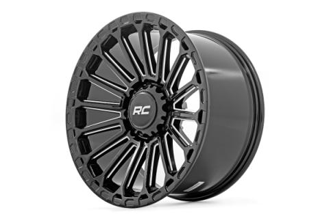97 Series Wheel One-Piece Gloss Black 20x10 5x5 -19mm Rough Country
