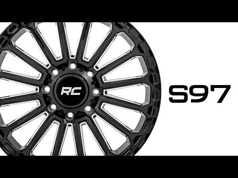 97 Series Wheel One-Piece Gloss Black 22x10 8x170 -19mm Rough Country