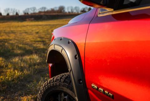 Defender Pocket Fender Flares Gloss Black Ram 1500 2WD/4WD (19-23) Rough Country