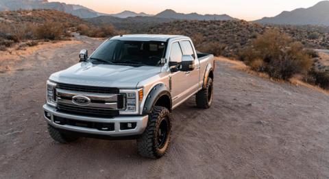 Defender Pocket Fender Flares Absolute Black Ford Super Duty (17-22) Rough Country