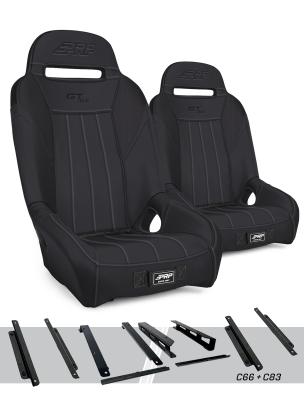 GT/S.E. Suspension Seats Kit for Can-Am Maverick X3 Pair Black PRP Seats