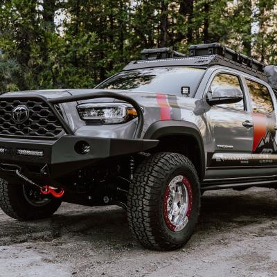05-23 Toyota Tacoma Overland Roof Rack with 40 Inch Lightbar Cutout All Pro Off Road