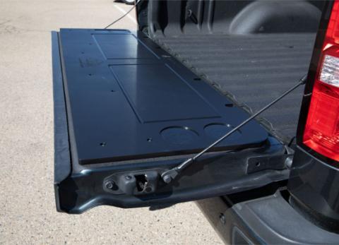 15-19 GMC Sierra 2500 Overland Tailgate Table Smooth Surface Black All Pro Off Road