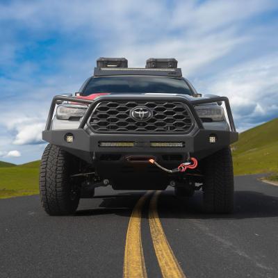 16-23 Toyota Tacoma APEXG3N Front Bumper Aluminum Black Powdercoat Full Hoop All Pro Off Road