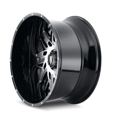 DNA AT184 Gloss Black Machined 20X9 5-127 0MM 78.1MM Off Road Wheels American Truxx