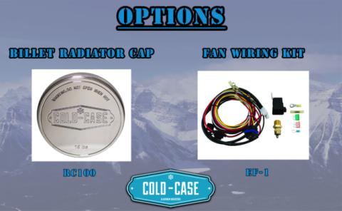 Impala Radiator 61-65 Impala 500 Box Aluminum Performance Radiator and Dual 12 Inch Fans Kit Cold Case Radiators